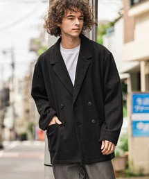 CLEL】Wool Blend Herringbone Tweed Tailored Jacket / ウール