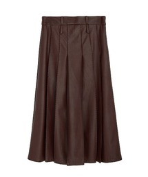 Ameri（アメリ）の「PLEATS MEDIUM SYNTHETIC LEATHER SKIRT（スカート）」