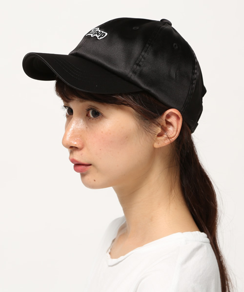 Heather(ヘザー)の「サテンロゴCAP 726663(キャップ・レディース・オフホワイト/ブラック/ライトピンク/ネイビー・FREE)」の5枚目の写真