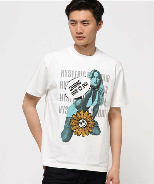 HYSTERIC GLAMOUR（ヒステリックグラマー）の「WK/SHINING DUB pt T-SH（Tシャツ/カットソー・メンズ・ホワイト/ネイビー/トップグレー・MEDIUM/LARGE/SMALL）」の2枚目の写真