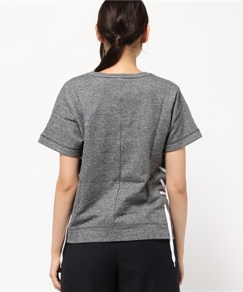 adidas（アディダス）の「オリジナルス Tシャツ [WHITENOIZE DRAW TEE]（Tシャツ/カットソー・レディース・ライトグレー・LARGE/SMALL/X-SMALL/MEDIUM/XX-LARGE/XXX-LARGE）」の4枚目の写真