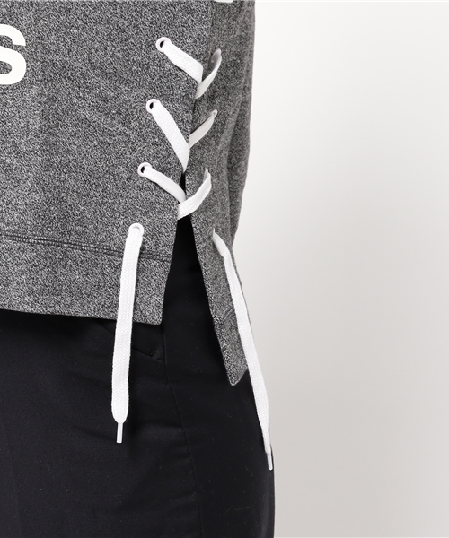 adidas（アディダス）の「オリジナルス Tシャツ [WHITENOIZE DRAW TEE]（Tシャツ/カットソー・レディース・ライトグレー・LARGE/SMALL/X-SMALL/MEDIUM/XX-LARGE/XXX-LARGE）」の7枚目の写真