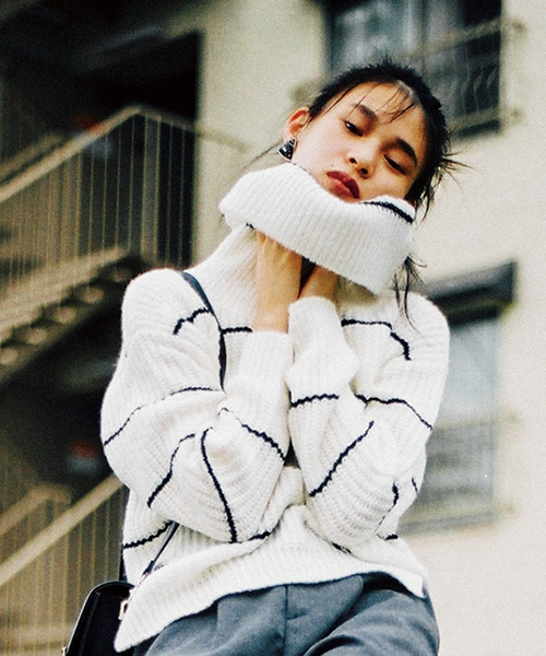 MURUA - Murua  イレヘムオフタートルニット イレヘムオフタートルニット[品番：MKSW0010991]｜MURUA
