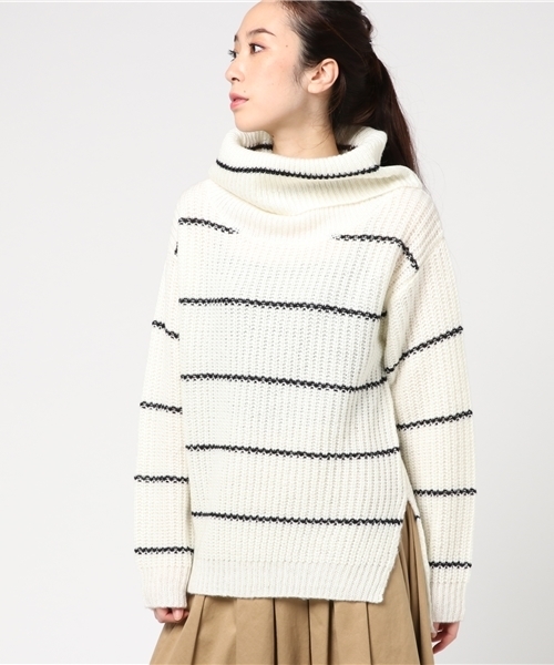 MURUA - Murua  イレヘムオフタートルニット イレヘムオフタートルニット[品番：MKSW0010991]｜MURUA