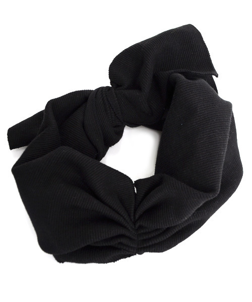 folklore（フォルクローレ）の「ボリュームツイストタ―バン（ヘアバンド・レディース・ネイビー/ワインレッド/ブラック/カーキ/グレー・ﾌﾘ-）」の6枚目の写真