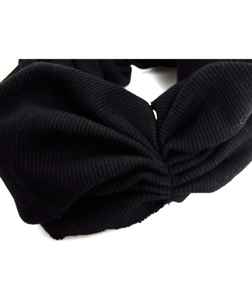 folklore（フォルクローレ）の「ボリュームツイストタ―バン（ヘアバンド・レディース・ネイビー/ワインレッド/ブラック/カーキ/グレー・ﾌﾘ-）」の7枚目の写真