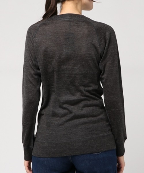 Audition(オーディション)の「M0550 フェザー刺繍 フィールソフトプルオーバー(Tシャツ/カットソー・レディース・オフホワイト/チャコール・MEDIUM)」の10枚目の写真