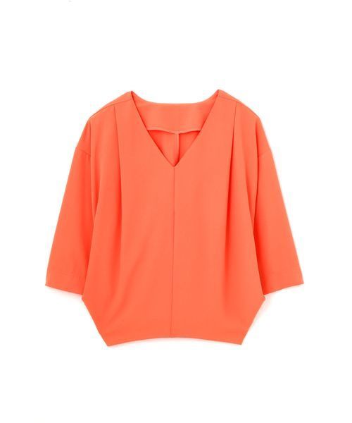 N.（N. Natural Beauty Basic）（エヌエヌナチュラルビューティーベーシック）の「タックプリーツブラウス七分袖（シャツ/ブラウス・レディース・オレンジ/ホワイト/ライトグリーン/グレー/ピンク/ネイビー・MEDIUM）」の14枚目の写真