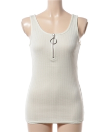 VENCEEXCHANGE | サークルファスナージップタンクトップ       (タンクトップ)