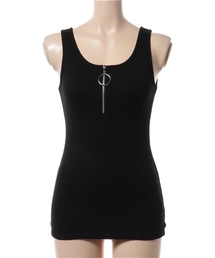 VENCEEXCHANGE | サークルファスナージップタンクトップ       (タンクトップ)