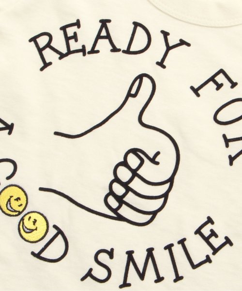 BREEZE（ブリーズ）の「FO smileハンドサインTシャツ（Tシャツ/カットソー・キッズ・レモンイエロー/オフホワイト・95/140/100/120/110/130/90/80）」の4枚目の写真