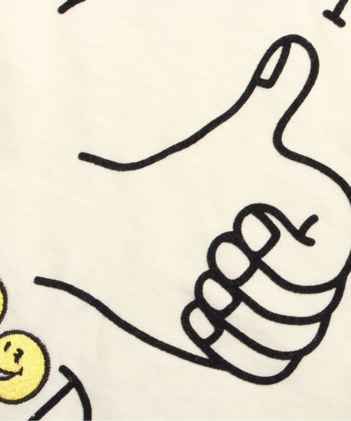 BREEZE（ブリーズ）の「FO smileハンドサインTシャツ（Tシャツ/カットソー・キッズ・レモンイエロー/オフホワイト・95/140/100/120/110/130/90/80）」の5枚目の写真