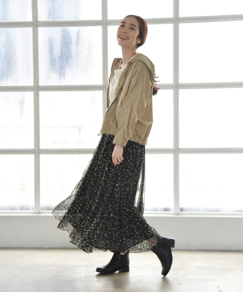 studio CLIP（スタディオクリップ）の「DAYS-マウンテンパーカー（ブルゾン・レディース・ベージュ/カーキ・XX-LARGE/LARGE/X-LARGE/MEDIUM）」の3枚目の写真