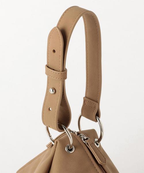 BEAUTY&YOUTH UNITED ARROWS（ビューティーアンドユースユナイテッドアローズ）の「BY フェイクレザー トライアングル ショルダーバッグ -2WAY- ◆（ショルダーバッグ・レディース・ベージュ/オリーブ・FREE）」の6枚目の写真