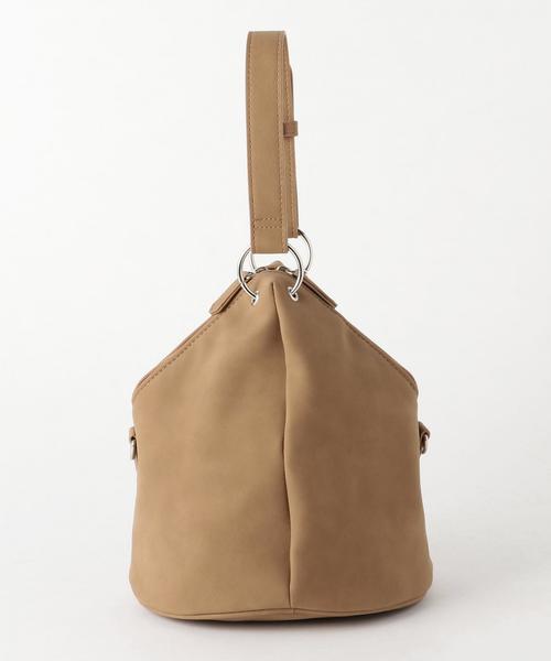 BEAUTY&YOUTH UNITED ARROWS（ビューティーアンドユースユナイテッドアローズ）の「BY フェイクレザー トライアングル ショルダーバッグ -2WAY- ◆（ショルダーバッグ・レディース・ベージュ/オリーブ・FREE）」の8枚目の写真