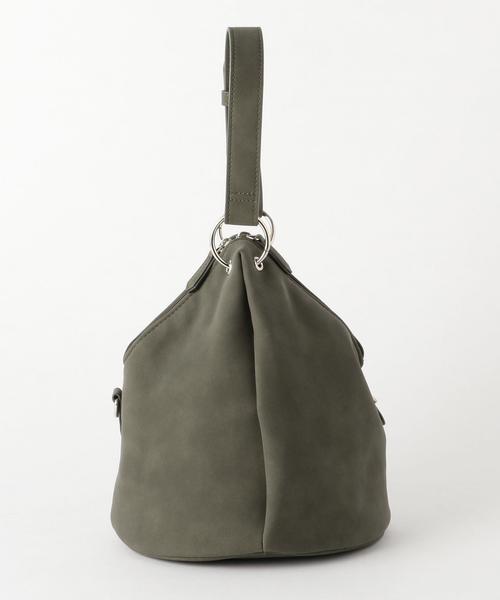 BEAUTY&YOUTH UNITED ARROWS（ビューティーアンドユースユナイテッドアローズ）の「BY フェイクレザー トライアングル ショルダーバッグ -2WAY- ◆（ショルダーバッグ・レディース・ベージュ/オリーブ・FREE）」の9枚目の写真