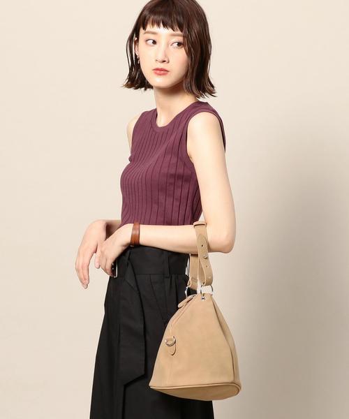 BEAUTY&YOUTH UNITED ARROWS（ビューティーアンドユースユナイテッドアローズ）の「BY フェイクレザー トライアングル ショルダーバッグ -2WAY- ◆（ショルダーバッグ・レディース・ベージュ/オリーブ・FREE）」の11枚目の写真