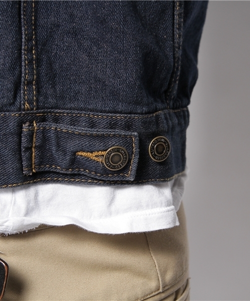 WEGO（ウィゴー）の「ベーシックGジャン（デニムジャケット・メンズ・サックスブルー/ダークインディゴブルー/ライトインディゴブルー・MEDIUM/LARGE/X-LARGE）」の9枚目の写真