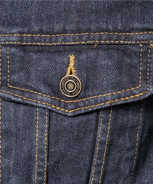 WEGO（ウィゴー）の「ベーシックGジャン（デニムジャケット・メンズ・サックスブルー/ダークインディゴブルー/ライトインディゴブルー・MEDIUM/LARGE/X-LARGE）」の11枚目の写真