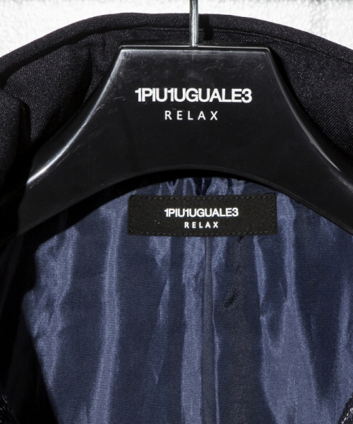 1PIU1UGUALE3 RELAX (ウノピゥウノウグァーレトレ リラックス)の「1PIU1UGUALE3 RELAX(ウノピゥウノウグァーレトレ)360°ストレッチツイードダウンジャケット(ダウンジャケット/コート・メンズ・ブラック/ネイビー・SMALL/LARGE/MEDIUM)」の7枚目の写真