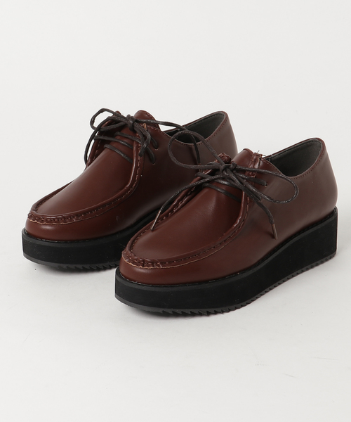 KOBE LETTUCE（コウベレタス）の「厚底チロリアンシューズ/ブーツ/レディース[I1449]神戸レタス（ブーツ・レディース・ブラウン/ブラック/ベージュ系その他/ブラック系その他・S/M/L/LL）」の8枚目の写真