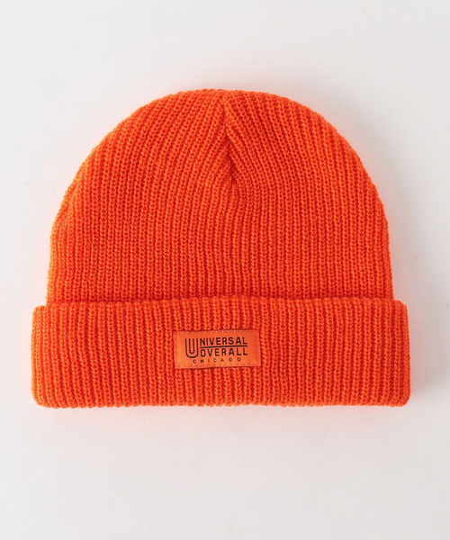 UNIVERSAL OVERALL（ユニバーサルオーバーオール）の「【別注】 ＜UNIVERSAL OVERALL（ユニバーサル オーバーオール）＞ KNIT CAP/ニットキャップ（ニットキャップ/ビーニー・メンズ・ホワイト/ブラック/グレー/オレンジ/ネイビー・FREE）」の5枚目の写真