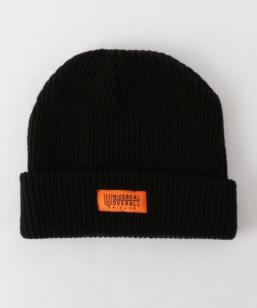 UNIVERSAL OVERALL（ユニバーサルオーバーオール）の「【別注】 ＜UNIVERSAL OVERALL（ユニバーサル オーバーオール）＞ KNIT CAP/ニットキャップ（ニットキャップ/ビーニー・メンズ・ホワイト/ブラック/グレー/オレンジ/ネイビー・FREE）」の2枚目の写真