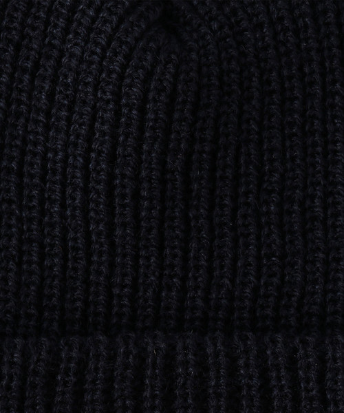 UNIVERSAL OVERALL（ユニバーサルオーバーオール）の「【別注】 ＜UNIVERSAL OVERALL（ユニバーサル オーバーオール）＞ KNIT CAP/ニットキャップ（ニットキャップ/ビーニー・メンズ・ホワイト/ブラック/グレー/オレンジ/ネイビー・FREE）」の6枚目の写真