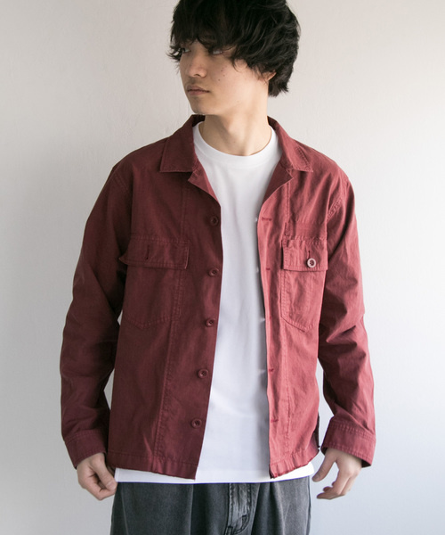 URBAN RESEARCH（アーバンリサーチ）の「Rip-StopWashMilitaryShirts（シャツ/ブラウス・メンズ・レッド系その他/ネイビー/カーキ・MEDIUM/LARGE）」の3枚目の写真