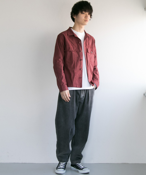 URBAN RESEARCH（アーバンリサーチ）の「Rip-StopWashMilitaryShirts（シャツ/ブラウス・メンズ・レッド系その他/ネイビー/カーキ・MEDIUM/LARGE）」の9枚目の写真