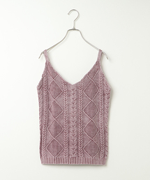 VENCEEXCHANGE | 【JELLY専属モデル 安井レイ着用】ピグメント加工ニットキャミソール(キャミソール)