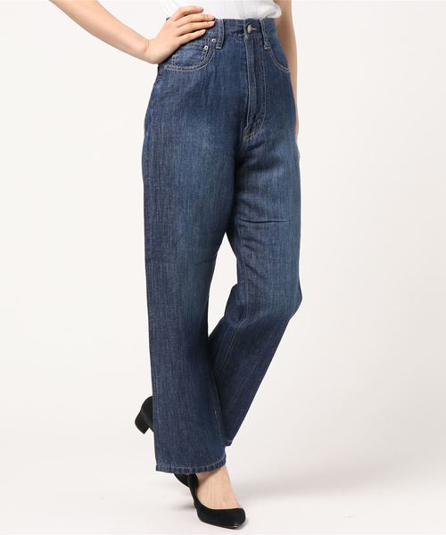 BLISS POINT(ブリスポイント)の「コットンリネンデニムワイドパンツ/789582(デニムパンツ・レディース・ライトブルー/ネイビー/ブルー・MEDIUM/LARGE/SMALL)」の8枚目の写真