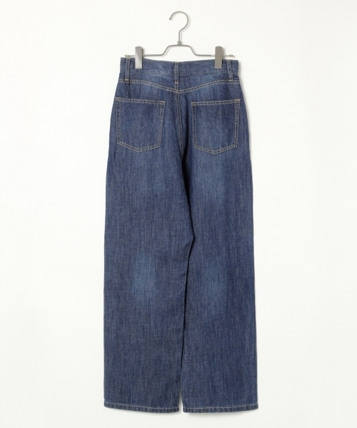 BLISS POINT(ブリスポイント)の「コットンリネンデニムワイドパンツ/789582(デニムパンツ・レディース・ライトブルー/ネイビー/ブルー・MEDIUM/LARGE/SMALL)」の12枚目の写真