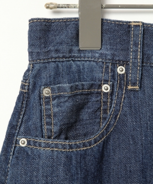 BLISS POINT(ブリスポイント)の「コットンリネンデニムワイドパンツ/789582(デニムパンツ・レディース・ライトブルー/ネイビー/ブルー・MEDIUM/LARGE/SMALL)」の14枚目の写真