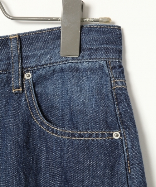 BLISS POINT(ブリスポイント)の「コットンリネンデニムワイドパンツ/789582(デニムパンツ・レディース・ライトブルー/ネイビー/ブルー・MEDIUM/LARGE/SMALL)」の15枚目の写真
