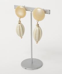 N.（N. Natural Beauty Basic） | ヴィンテージストーン風ピアス(ピアス（両耳用）)