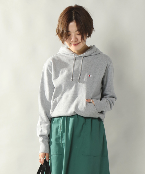 Champion（チャンピオン）の「【Champion】チャンピオン 無地スウェットパーカー（パーカー・レディース・ホワイト/ブラック/ベージュ/ネイビー/グレー・LL/S/M/L）」の4枚目の写真