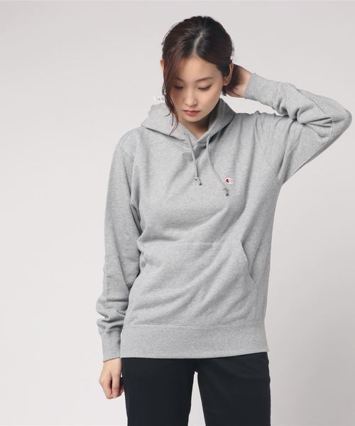 Champion（チャンピオン）の「【Champion】チャンピオン 無地スウェットパーカー（パーカー・レディース・ホワイト/ブラック/ベージュ/ネイビー/グレー・LL/S/M/L）」の8枚目の写真