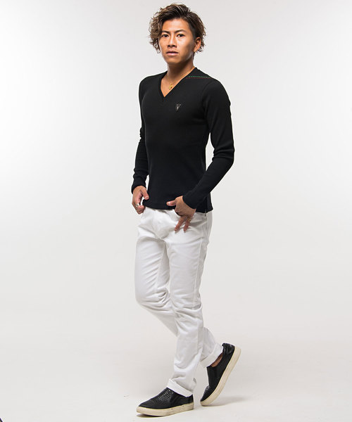 VIOLA rumore サーマルVネック長袖Tシャツ / A91126【*】 VIOLA rumore サーマルVネック長袖Tシャツ / A91126【*】