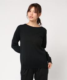 KOBE LETTUCE | 選べる2type[ボートネック/Vネック]シンプル長袖ニットトップス＊レディース/セーター/長袖[C3491]神戸レタス(ニット/セーター)