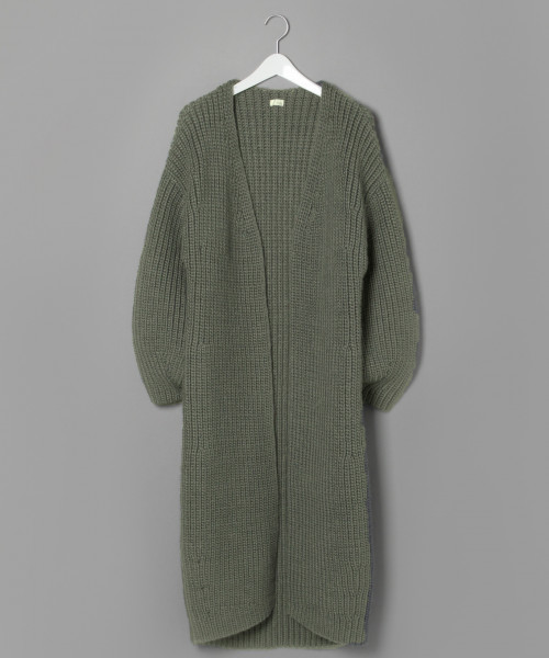 LOWRYS FARM(ローリーズファーム)の「カタアゼロングカーディガン 810404(カーディガン/ボレロ・レディース・グレー/レッド・FREE)」の2枚目の写真