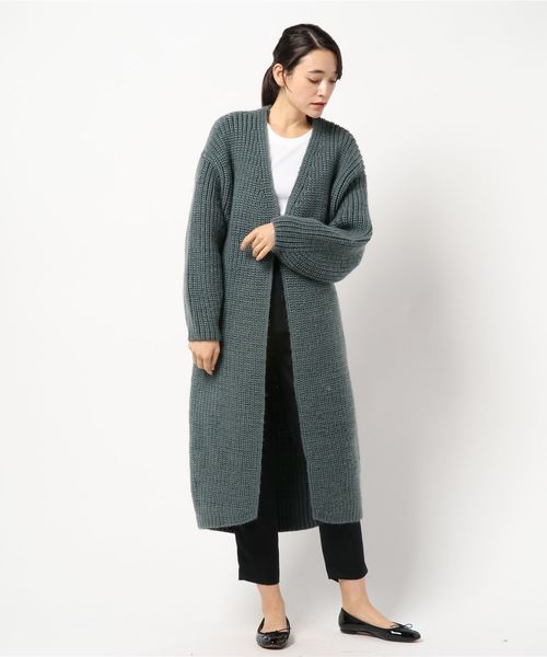 LOWRYS FARM(ローリーズファーム)の「カタアゼロングカーディガン 810404(カーディガン/ボレロ・レディース・グレー/レッド・FREE)」の12枚目の写真