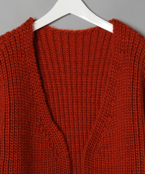 LOWRYS FARM(ローリーズファーム)の「カタアゼロングカーディガン 810404(カーディガン/ボレロ・レディース・グレー/レッド・FREE)」の10枚目の写真