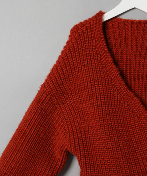 LOWRYS FARM(ローリーズファーム)の「カタアゼロングカーディガン 810404(カーディガン/ボレロ・レディース・グレー/レッド・FREE)」の9枚目の写真