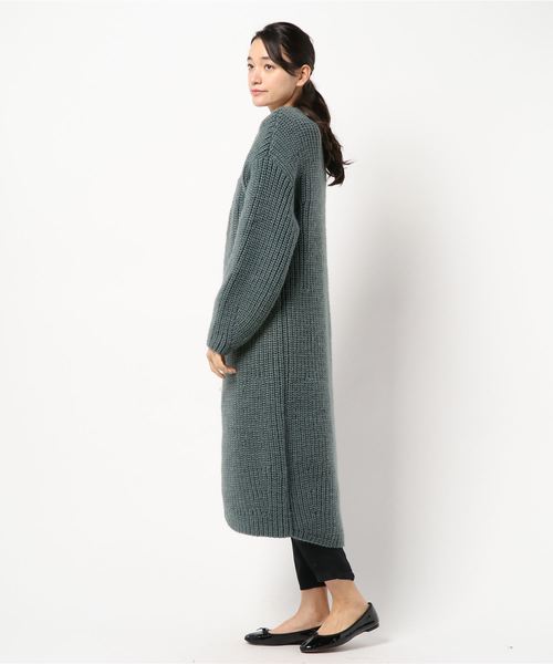 LOWRYS FARM(ローリーズファーム)の「カタアゼロングカーディガン 810404(カーディガン/ボレロ・レディース・グレー/レッド・FREE)」の3枚目の写真