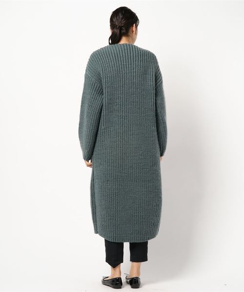 LOWRYS FARM(ローリーズファーム)の「カタアゼロングカーディガン 810404(カーディガン/ボレロ・レディース・グレー/レッド・FREE)」の4枚目の写真