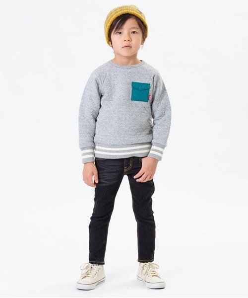 BREEZE（ブリーズ）の「キルティングトレーナー（スウェット・キッズ・ネイビー/グレー/マスタード/ワインレッド・90/100/110/120/80/130/140）」の14枚目の写真