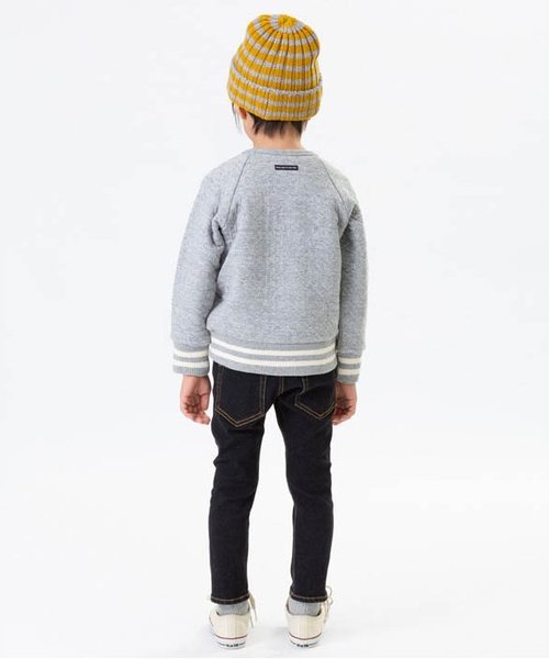 BREEZE（ブリーズ）の「キルティングトレーナー（スウェット・キッズ・ネイビー/グレー/マスタード/ワインレッド・90/100/110/120/80/130/140）」の6枚目の写真