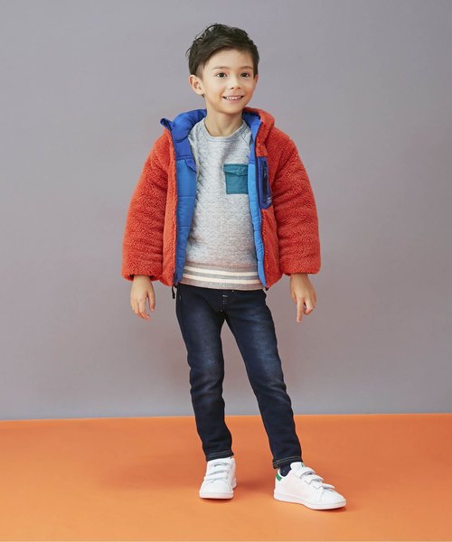 BREEZE（ブリーズ）の「キルティングトレーナー（スウェット・キッズ・ネイビー/グレー/マスタード/ワインレッド・90/100/110/120/80/130/140）」の12枚目の写真