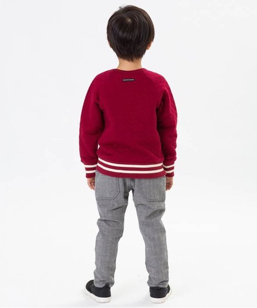 BREEZE（ブリーズ）の「キルティングトレーナー（スウェット・キッズ・ネイビー/グレー/マスタード/ワインレッド・90/100/110/120/80/130/140）」の10枚目の写真